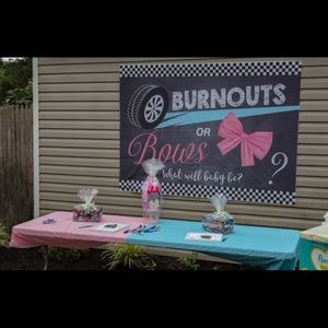 Gender reveal backdrop
